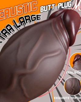 6.4″Large Butt Plug Big Anal Plug, Huge Thick Buttplug Realistic Anal Dildo