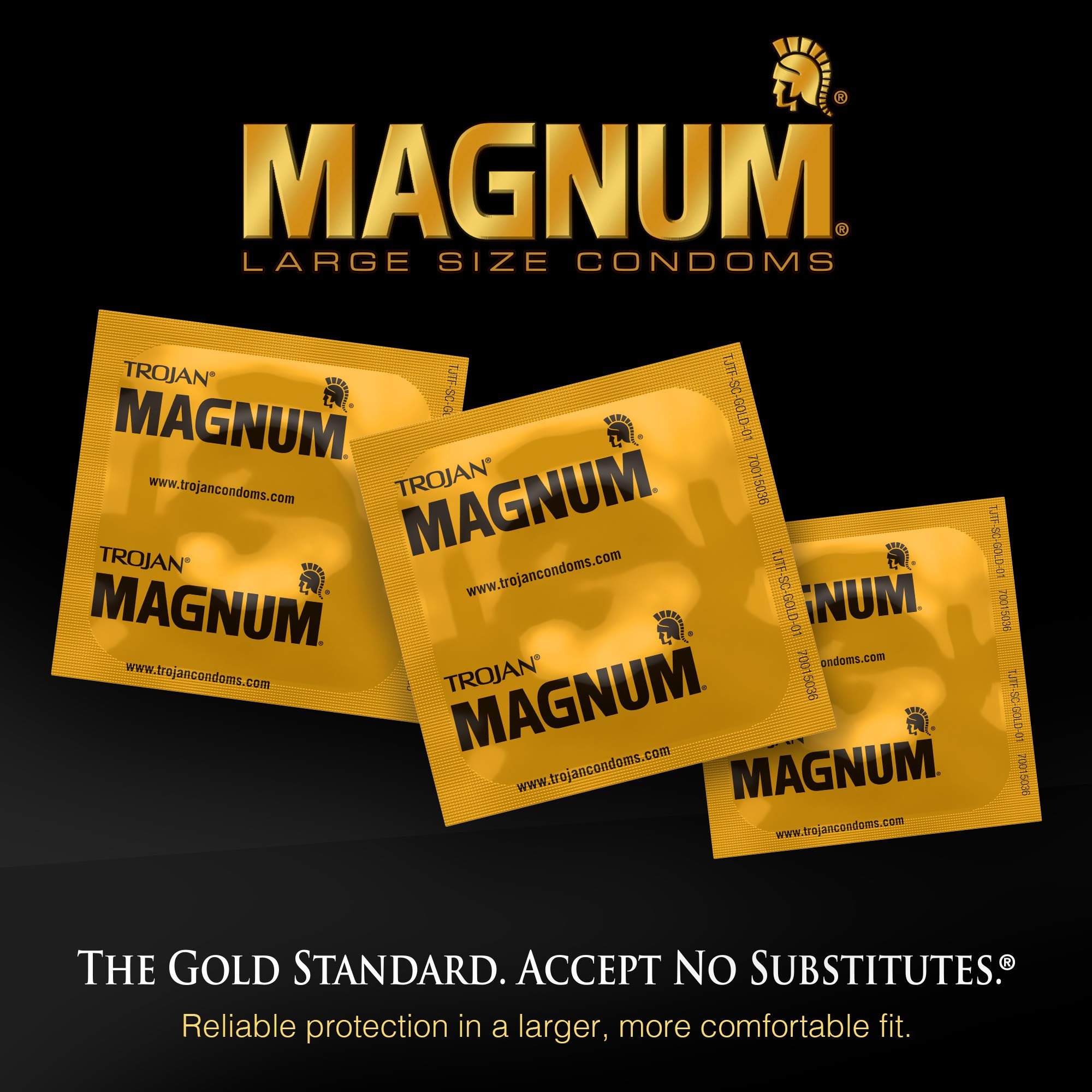 Trojan Magnum Ecstasy Large Size Condoms - 10 Count