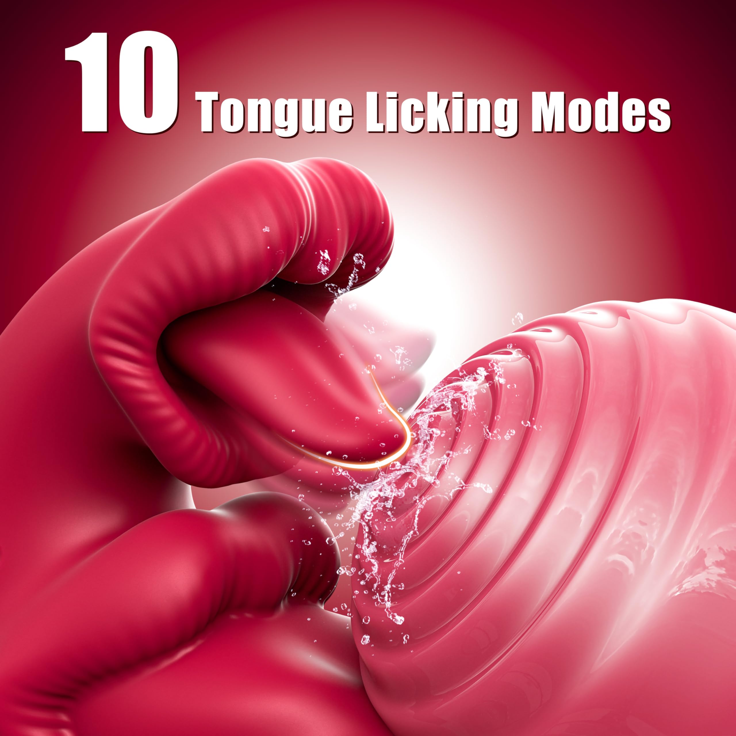 Tongue Vibrator Sex Toys for Women, 3 in 1 Dildo Adult Toy with 10 Licking & Swinging and Vibrating Modes, Realistic Dildos Clit G Spot Vibrator Nipple Anal Toys for Couples Games