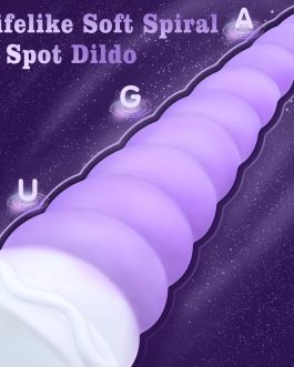 7.68in Silicone Anal Stretcher Spiral Butt Plug, Soft Trainer Dildo with Strong Suction Cup for Hands-Free Play, Adult Sex Toys Woman Men Sex Gifts for Beginners Couples, Anus Dilator Masturbator
