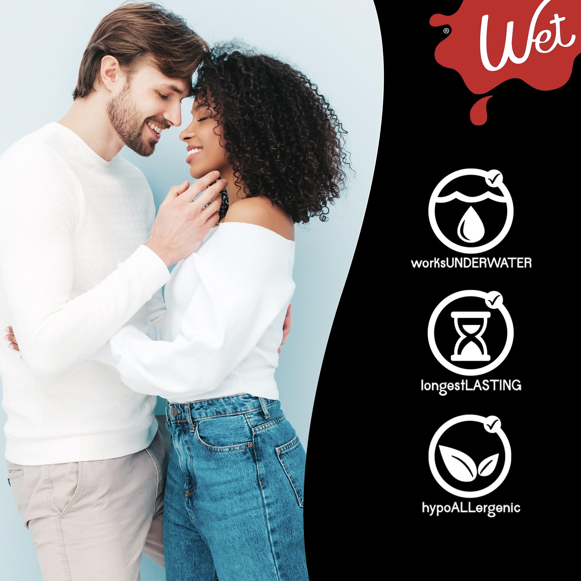 Wet Assortment Sampler 3-Pack Luxury Collection Silicone, Water-Based, and Hybrid Lubes for Men, Women, and Couples | Paraben-Free, Gluten-Free, Stain-Free, Travel-Friendly, 1 fl oz Each