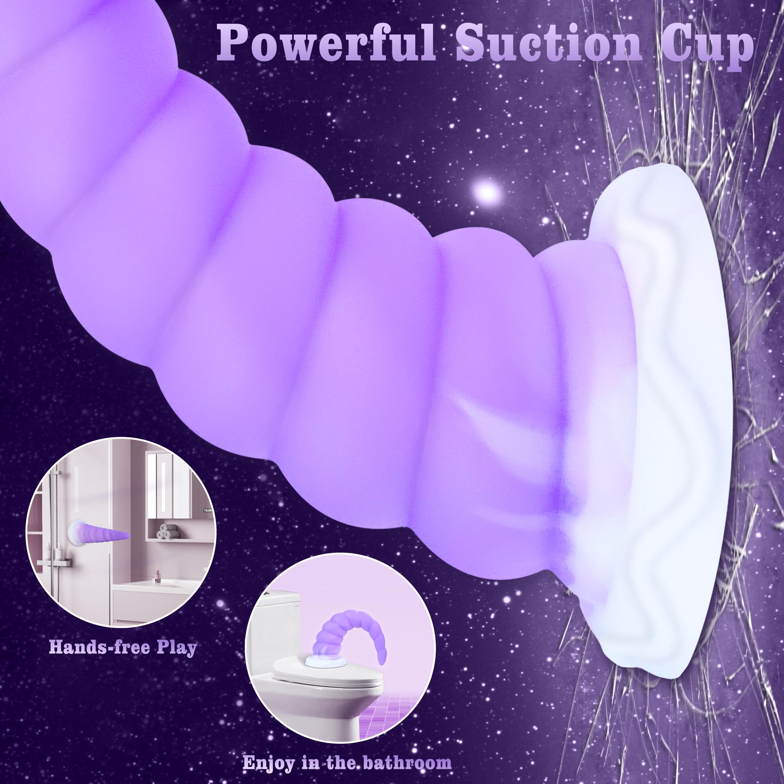 7.68in Silicone Anal Stretcher Spiral Butt Plug, Soft Trainer Dildo with Strong Suction Cup for Hands-Free Play, Adult Sex Toys Woman Men Sex Gifts for Beginners Couples, Anus Dilator Masturbator