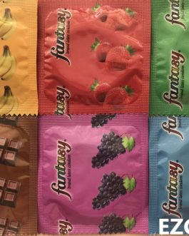 Fantasy Flavored Condoms Pack 72 Condoms : Variety of Flavors Such As Vanilla, Strawberry, Mint, Grape, Chocolate, and Banana. [The Random Fun That You Will Not Know Until You Have Used.]