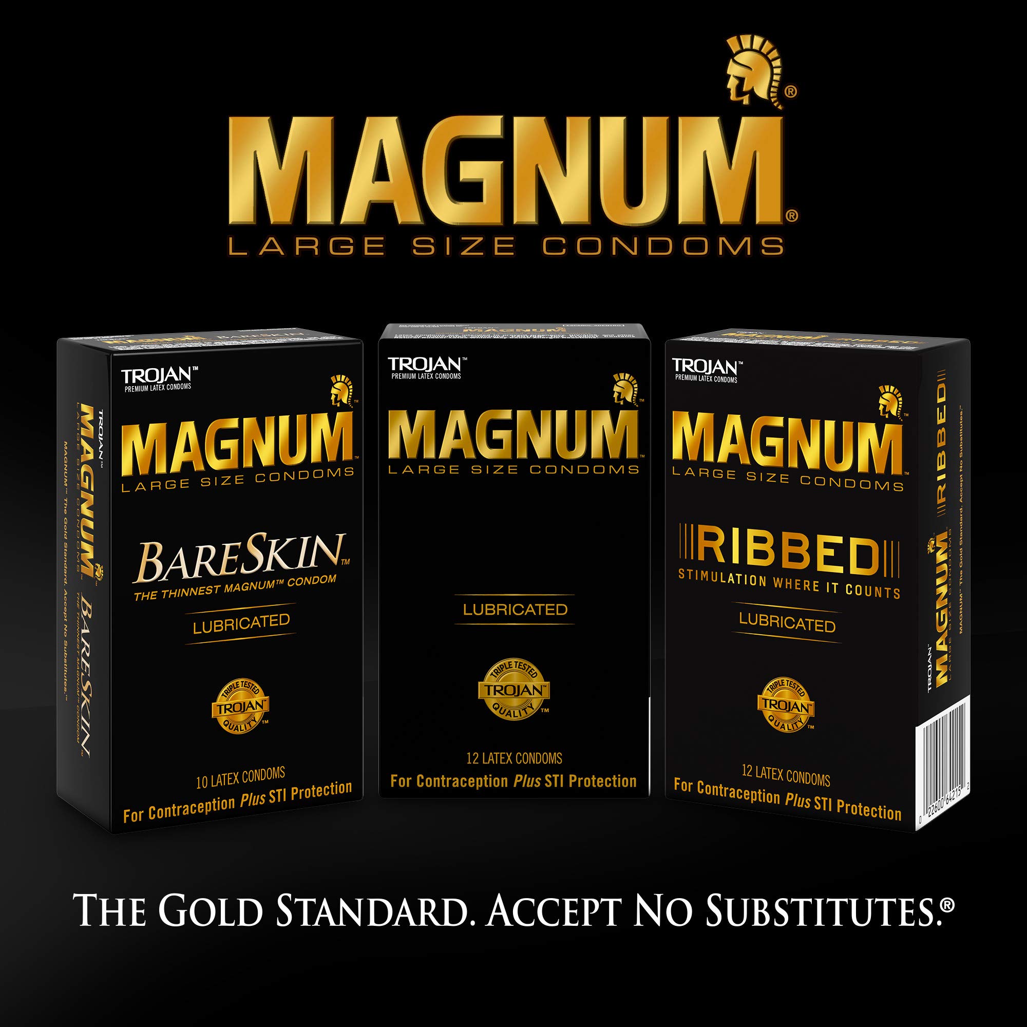 Trojan Magnum Ecstasy Large Size Condoms - 10 Count