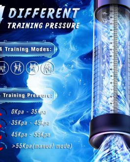 Electric Penis Pump, Adult Sex Toys Dick Enlarger for Men Erection, Air Water Extender with 4 Training Pressure and 3 Suction Modes, Automatic Male Masturbator with Penis Rings and Mini Pocket Pussy