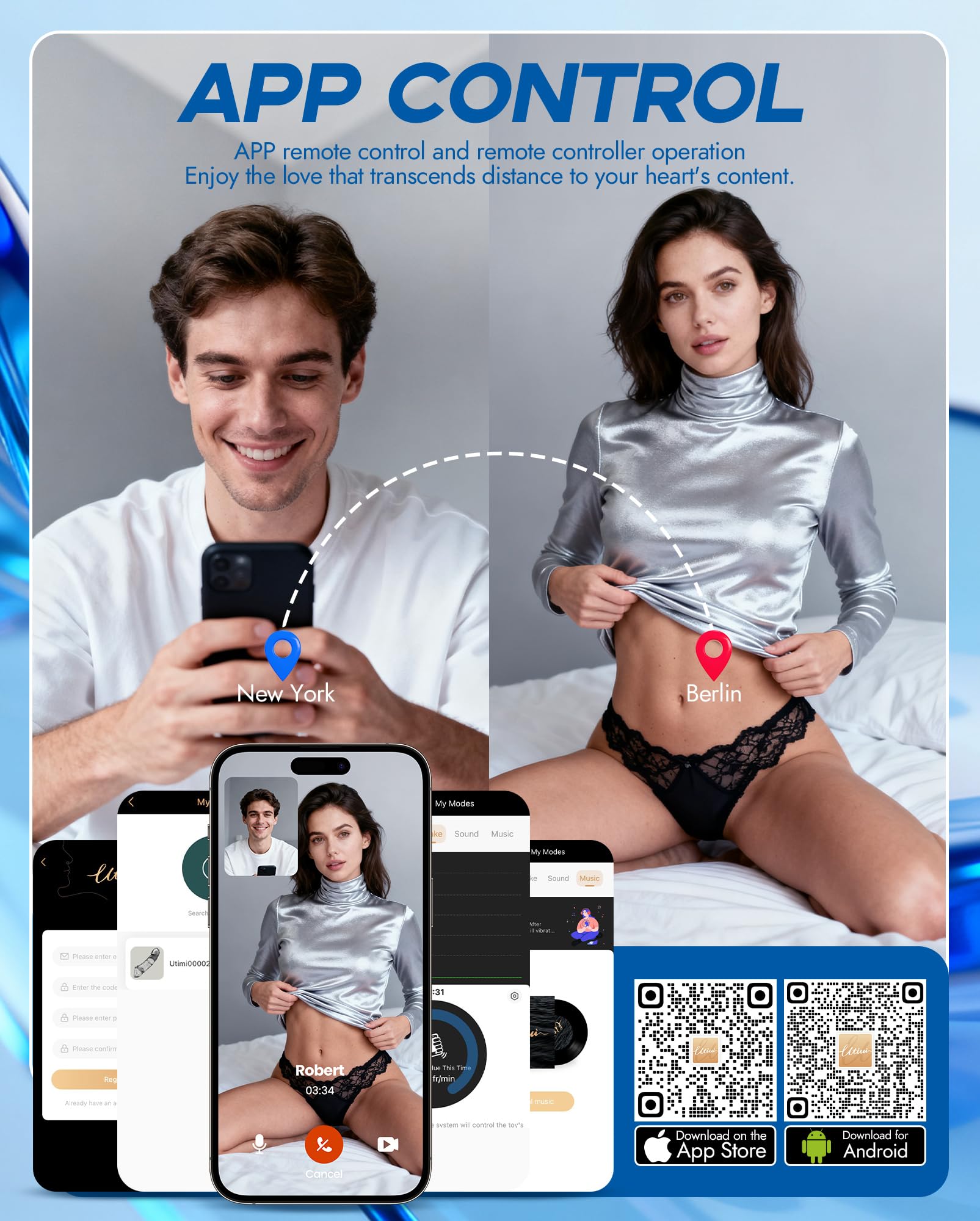 Vibrating Penis Sleeve for Men - 10 Vibration Modes Reusable Extender with 3 Sleeves & 2 Adjustable Rings, App Remote Control Adult Pleasure Toy for Couples, Girth Enhancer & Long Lasting Support