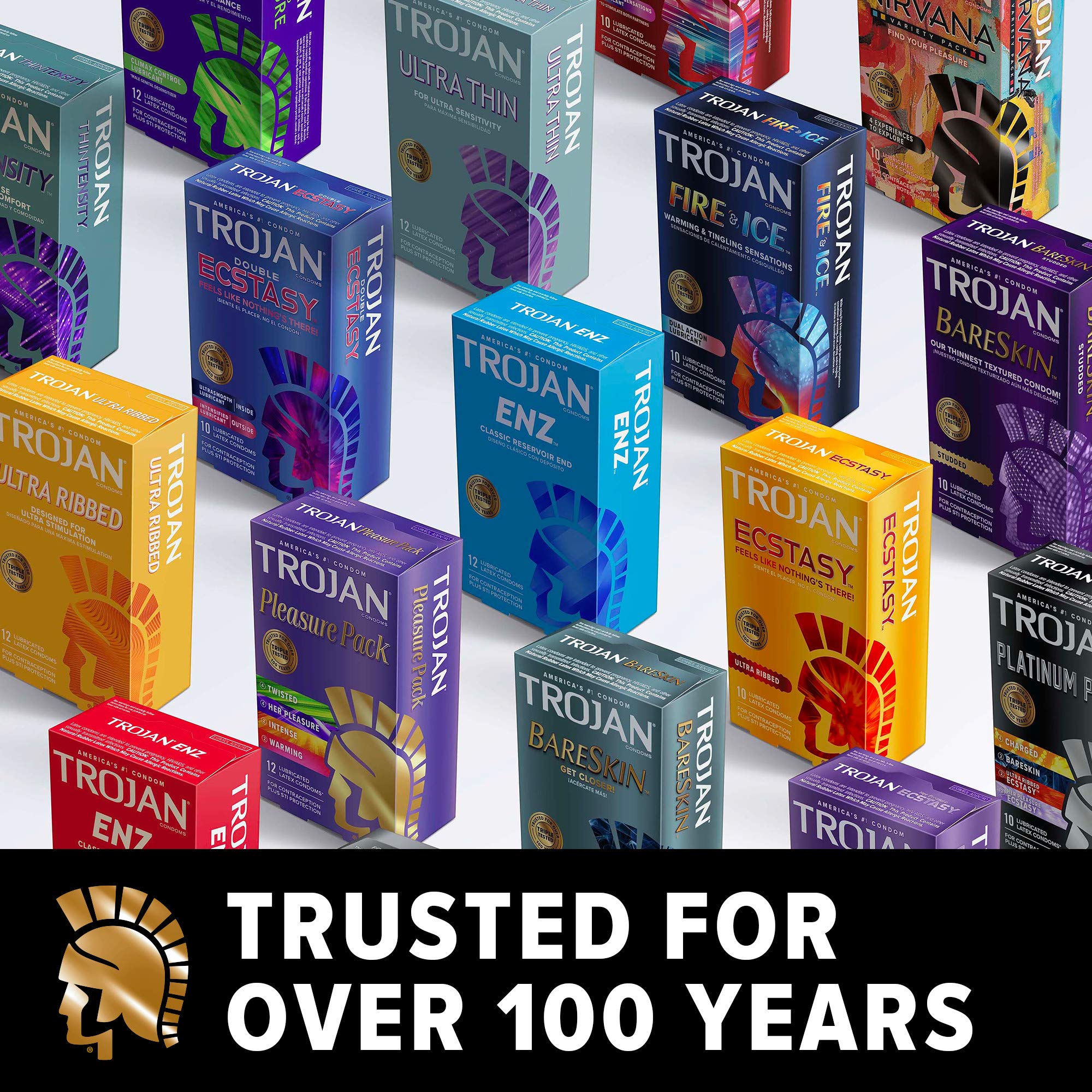Trojan Magnum Ecstasy Large Size Condoms - 10 Count