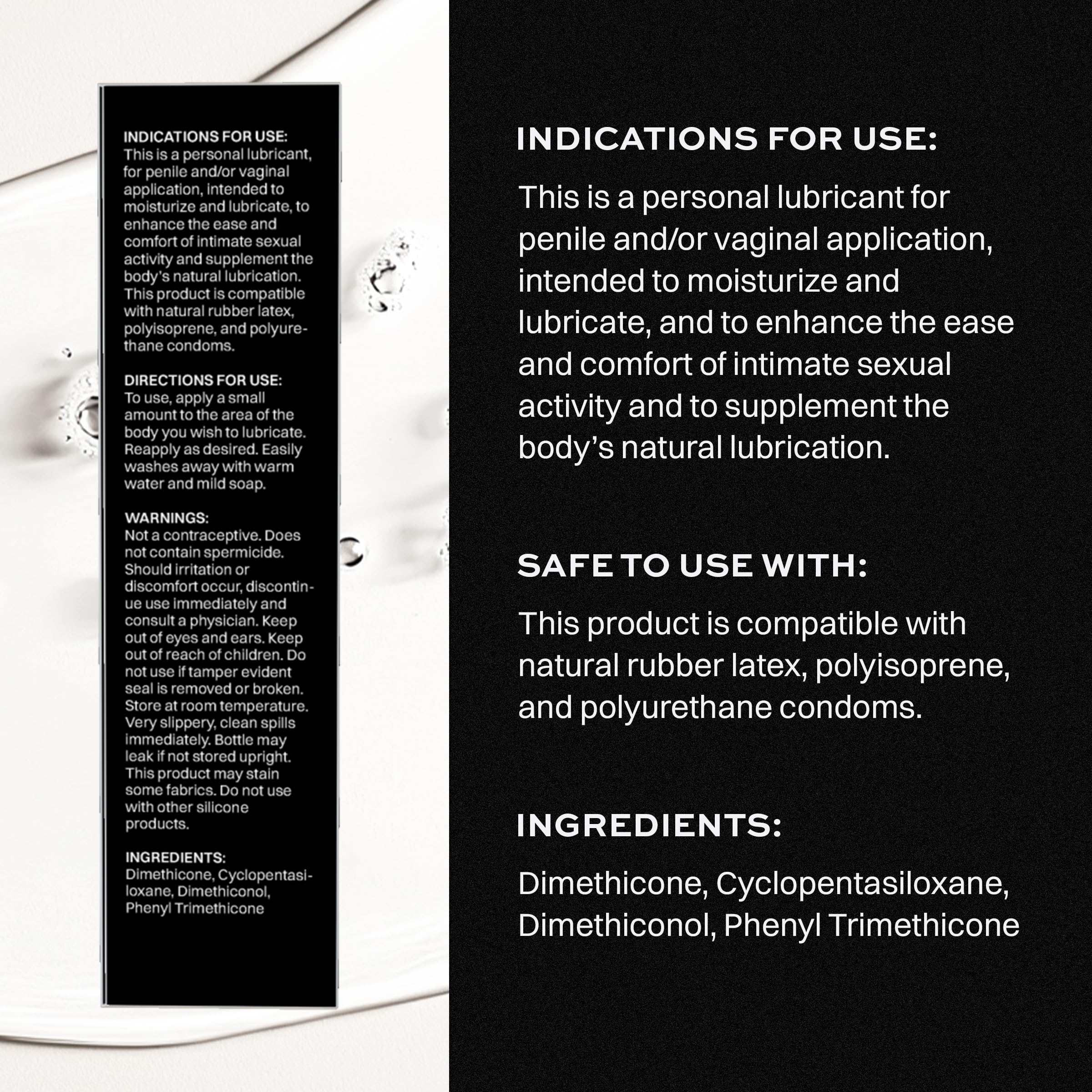 Wet Platinum Silicone-Based Personal Lubricant | Ultra Smooth, Super Slick, Hypoallergenic, Long-Lasting Performance, Waterproof Formula| Lube for Men, Women & Couples, 4.2 fl oz