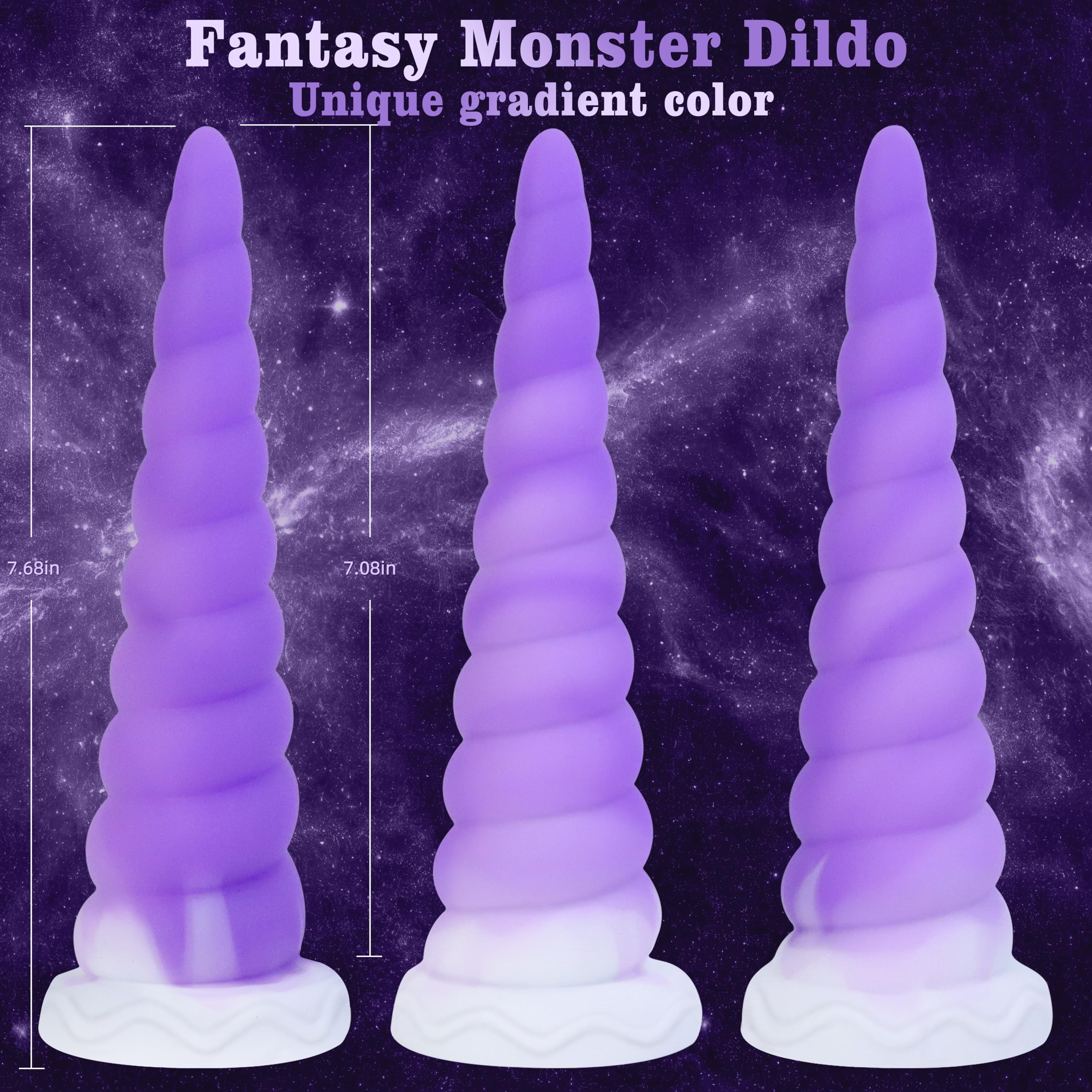 7.68in Silicone Anal Stretcher Spiral Butt Plug, Soft Trainer Dildo with Strong Suction Cup for Hands-Free Play, Adult Sex Toys Woman Men Sex Gifts for Beginners Couples, Anus Dilator Masturbator