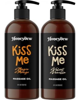 Sweet and Sensual Massage Oils for Couples – Mango and Vanilla Romantic Full Body Massage Oils with Sweet Almond Oil for Easy Gliding Special Moments – Therapeutic Grade Scented Body Oils