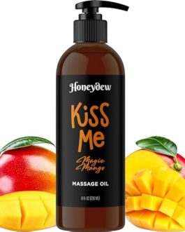 Sweet and Sensual Massage Oils for Couples – Mango and Vanilla Romantic Full Body Massage Oils with Sweet Almond Oil for Easy Gliding Special Moments – Therapeutic Grade Scented Body Oils