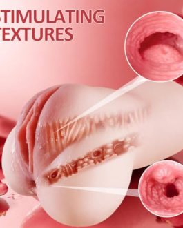 Realistic Pocket Puzzy Silicone Male Masturbator Life Machine