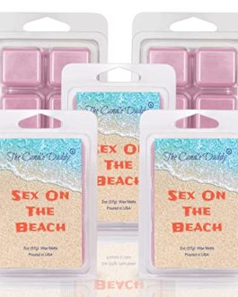Sex On The Beach – Summer Lovin’ Scent – Maximum Scented Wax Cubes/Melts- 5 Packs -10 Ounces Total- 30 Cubes