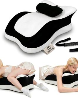Memory Foam Wedge Pillow for Couples – 27° Ergonomic Support