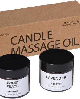 Massage Candle, 1.77OZ, 3 Count, Cedar + Lavender + Peach