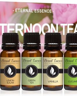 Eternal Essence Oils Love Set of 6 Premium Fragrance Oils – Rose, PS I Love You, Amber Romance, Secret Crush, Forever Yours and Sugar Kiss – for Diffusers, Candle & Soap Making, & Aromatherapy – 10ML