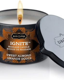 Kama Sutra Ignite Massage Candle Vanilla Sandalwood, 6 Ounce